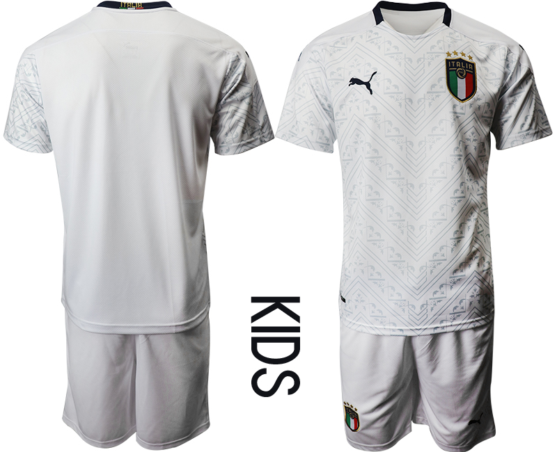 Youth 2021 European Cup Italy away white Soccer Jersey